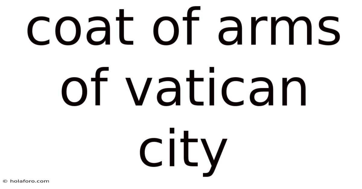 Coat Of Arms Of Vatican City