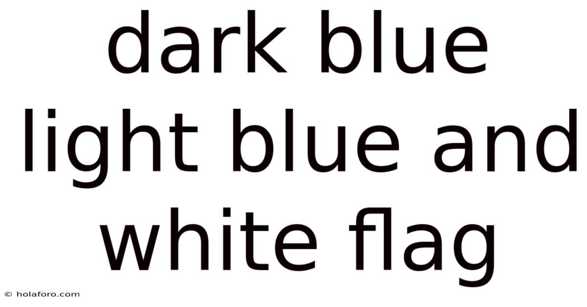 Dark Blue Light Blue And White Flag