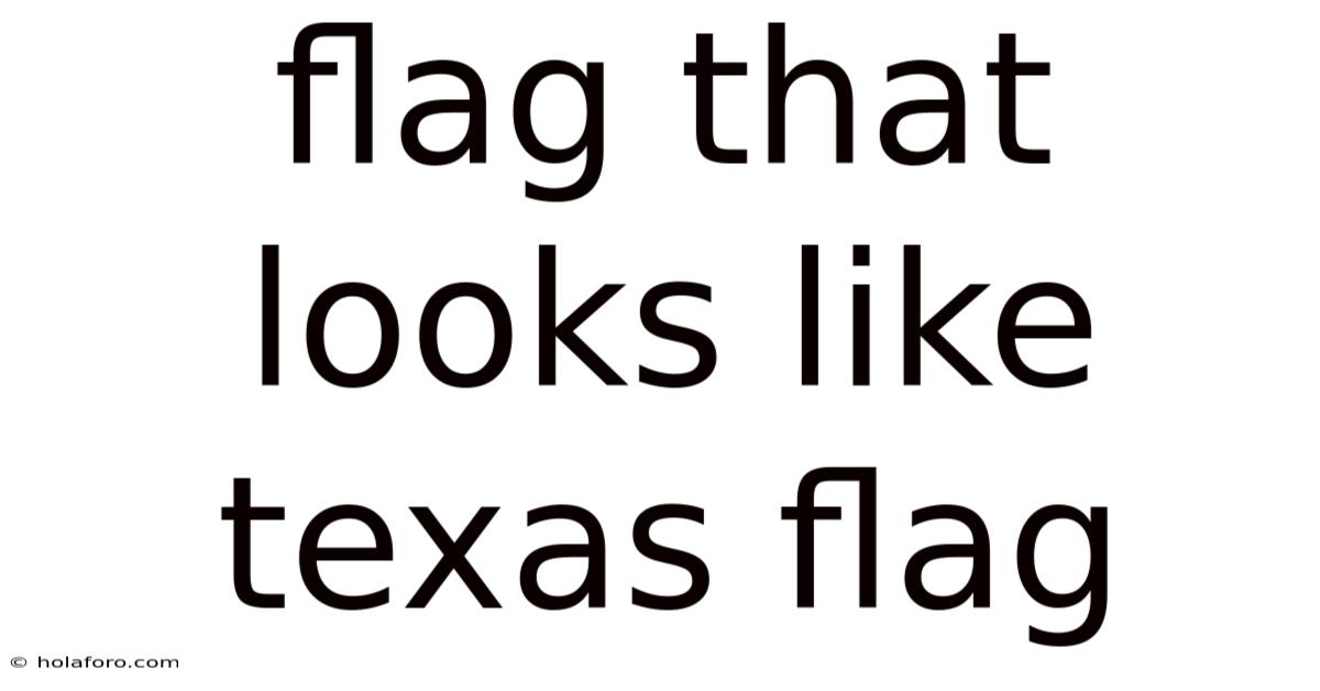Flag That Looks Like Texas Flag
