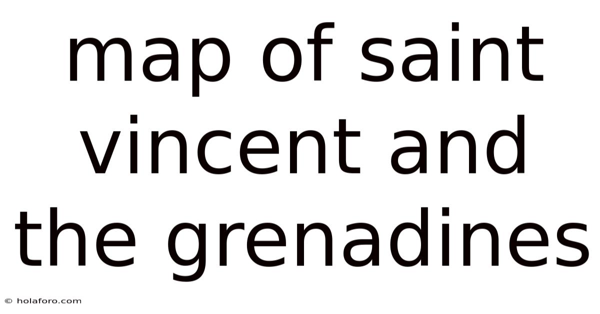 Map Of Saint Vincent And The Grenadines