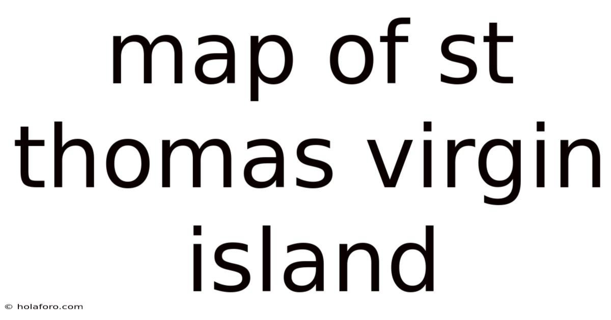 Map Of St Thomas Virgin Island