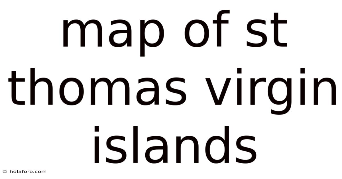 Map Of St Thomas Virgin Islands