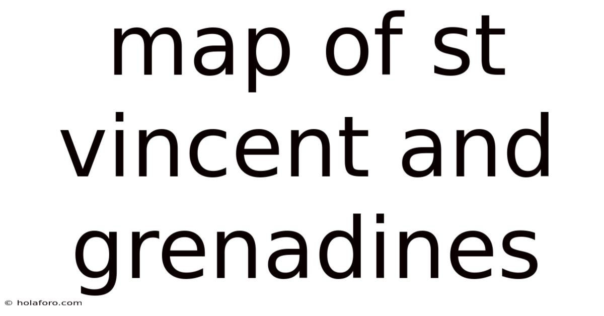 Map Of St Vincent And Grenadines