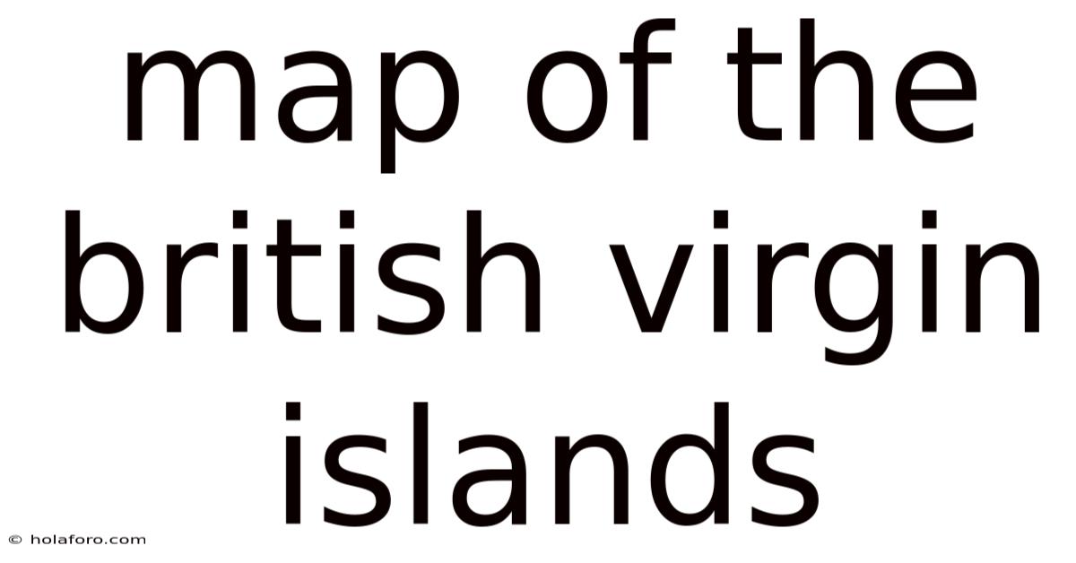 Map Of The British Virgin Islands