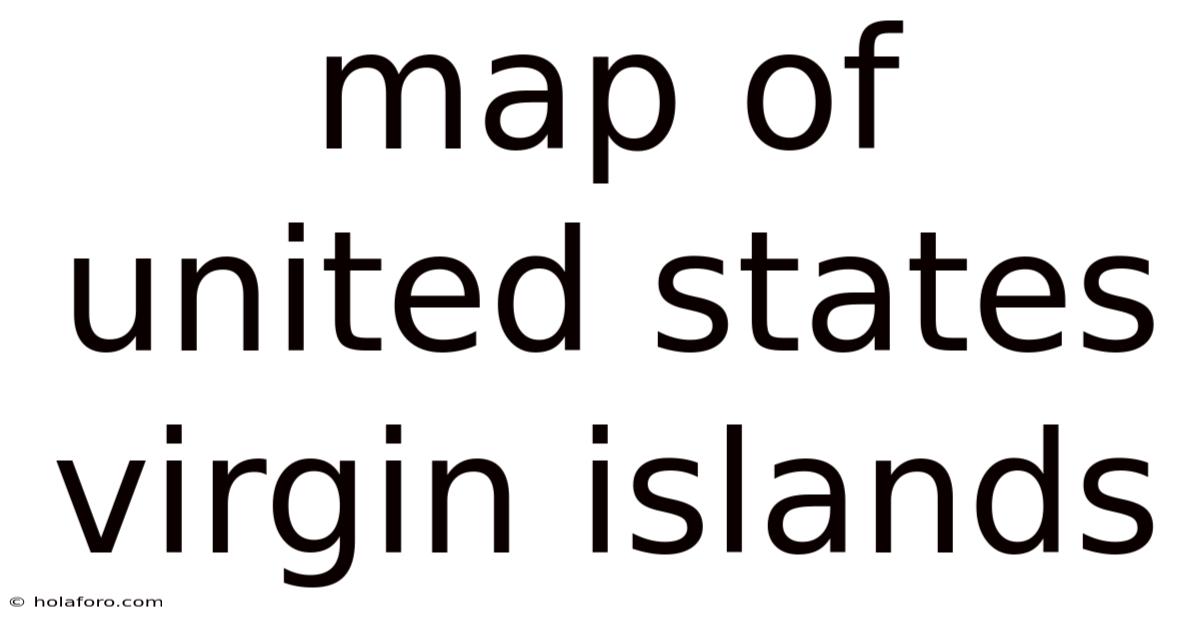 Map Of United States Virgin Islands
