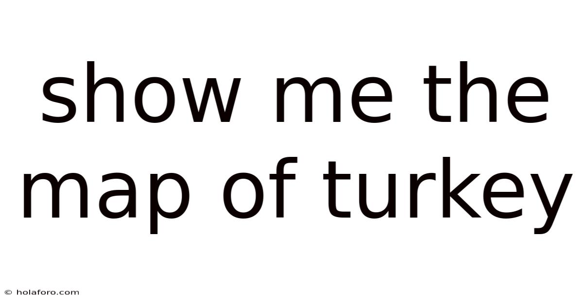 Show Me The Map Of Turkey