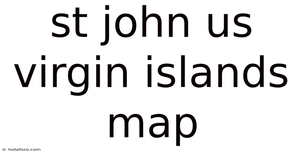 St John Us Virgin Islands Map