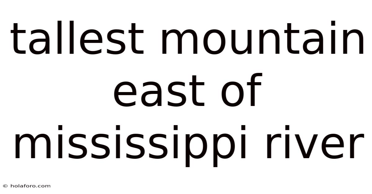Tallest Mountain East Of Mississippi River
