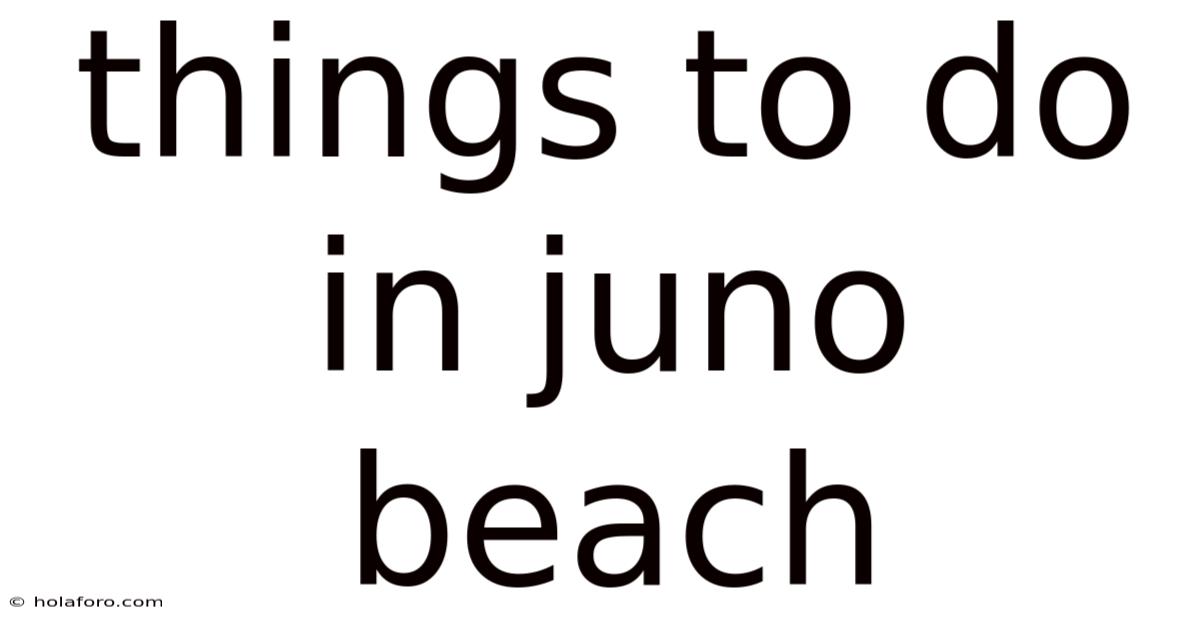 Things To Do In Juno Beach